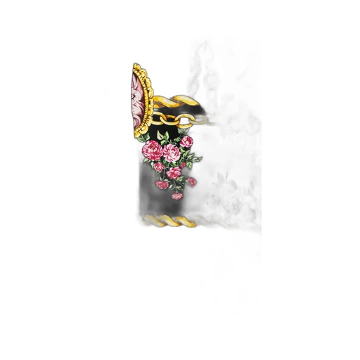 Dolce & Gabbana Chain Print Floral Scarf