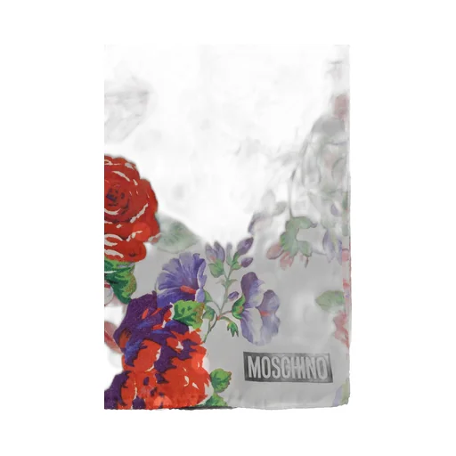 Moschino Floral Polka Dot Scarf