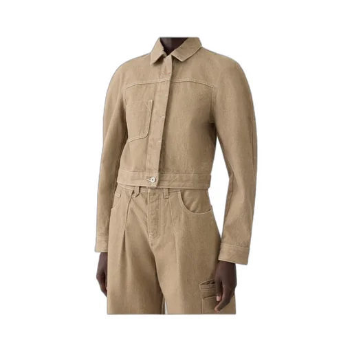 Jacquemus Ovalo Cropped Denim Jacket
