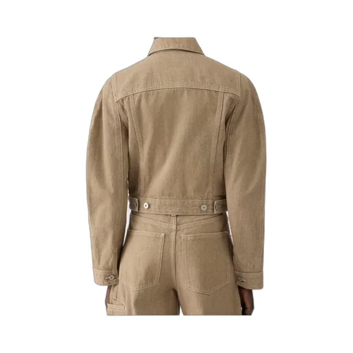 Jacquemus Ovalo Cropped Denim Jacket