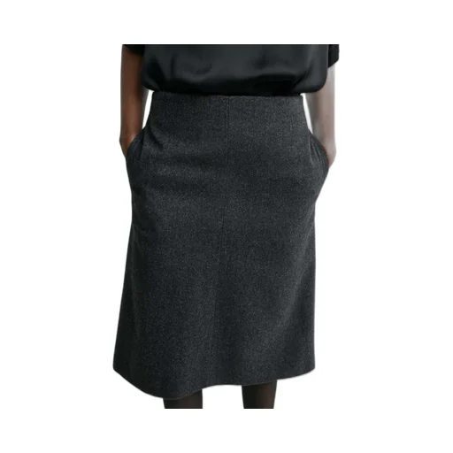 Slit Midi Skirt