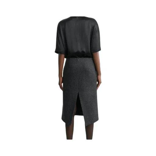 Slit Midi Skirt