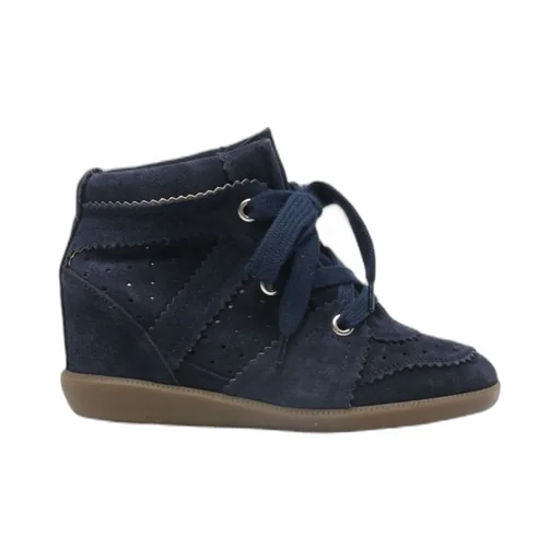 Isabel Marant Bobby Lace-Up Wedge Sneakers