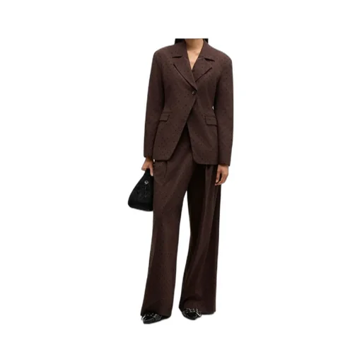 Flock Check Cross-Over Trousers