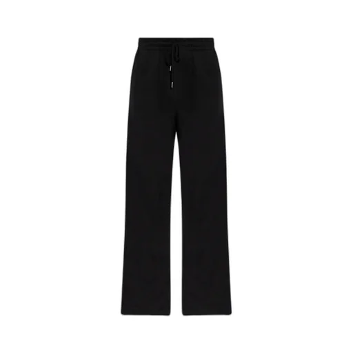 Dries Van Noten Schwarz Sweatpants Mit Geradem Bein