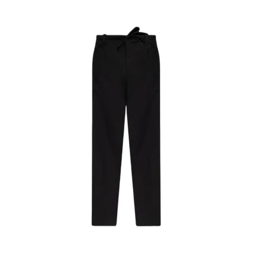 Dries Van Noten Schwarz Hose Mit Geradem Schnitt