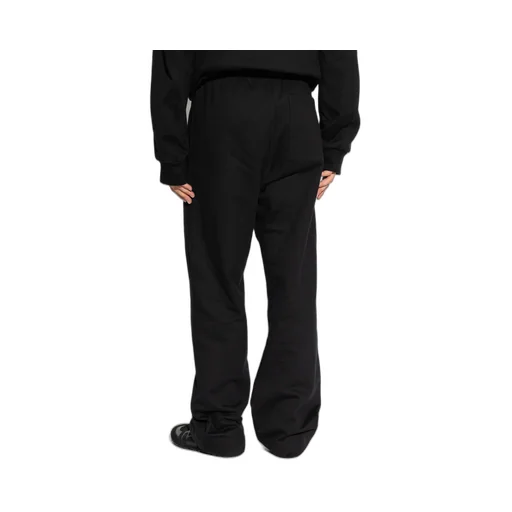 Dries Van Noten Schwarz Sweatpants Mit Geradem Bein