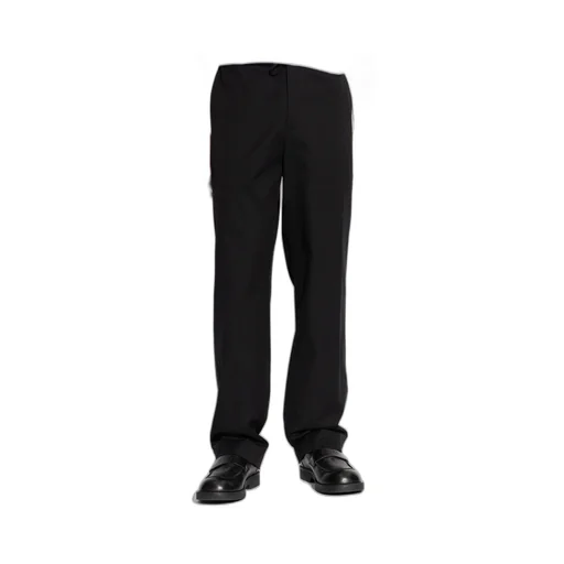 Dries Van Noten Schwarz Hose Mit Geradem Schnitt