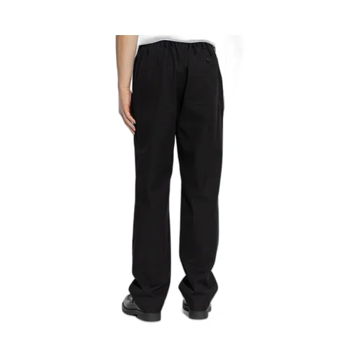 Dries Van Noten Schwarz Hose Mit Geradem Schnitt