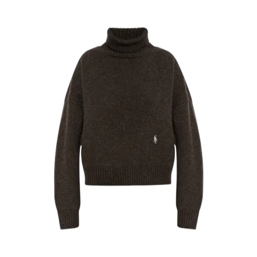 Src Roll-Neck Logo-Embroidered Sweater