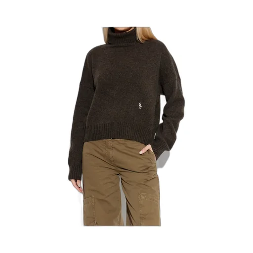 Src Roll-Neck Logo-Embroidered Sweater