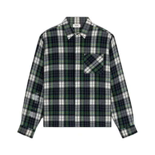 Overshirt In Tartan Cashmere