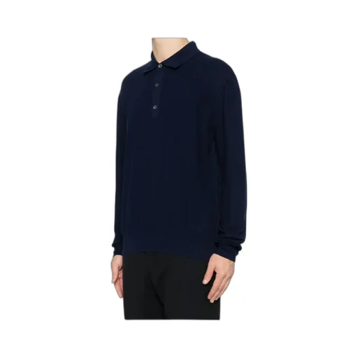 Tom Ford Long-Sleeved Knitted Polo Shirt