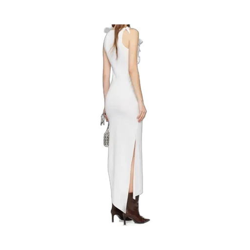 Rosette Knot Asymmetric Dress