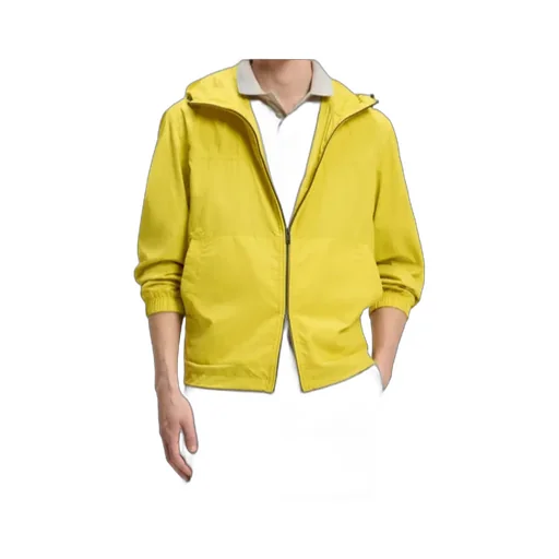 Regular-Fit Windbreaker In Water-Repellent Soft-Touch Fabric