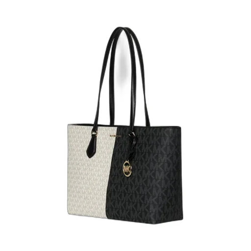 Two-Tone Iconic Logo Shoulder Bag