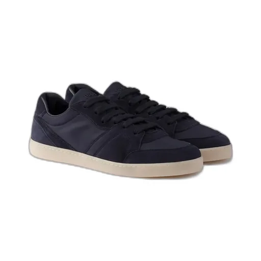 Suede And Re-Nylon Sneakers