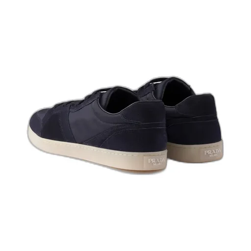 Suede And Re-Nylon Sneakers