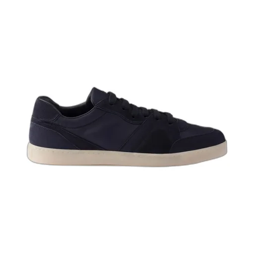 Suede And Re-Nylon Sneakers
