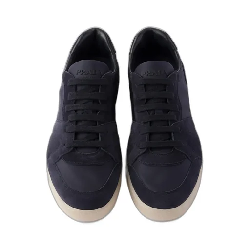 Suede And Re-Nylon Sneakers