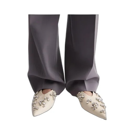 Jil Sander Embellished Ballerina Shoes