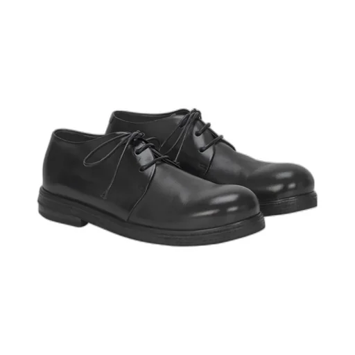 Zucca Zeppa Black Derby Shoes
