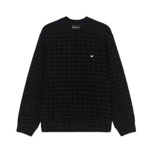 Logo-Embroidered Patterned Sweatshirt