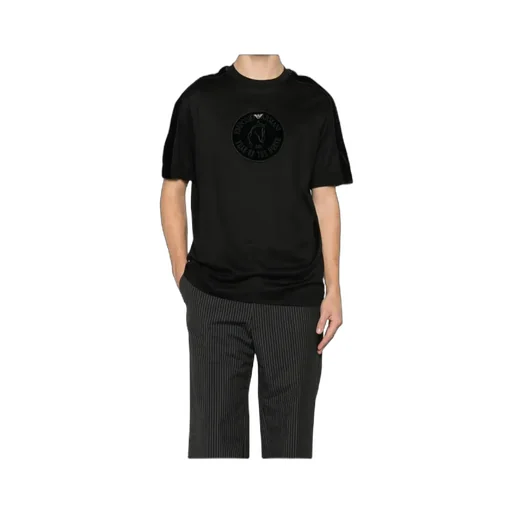 Velvet-Panel T-Shirt