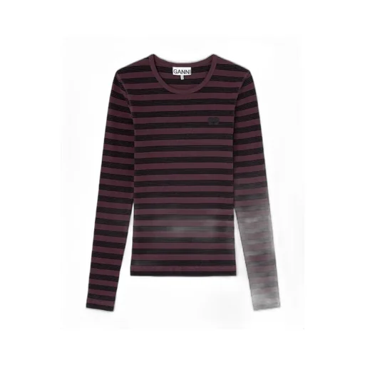 Ganni Stripe Rib Long Sleeved Jumper