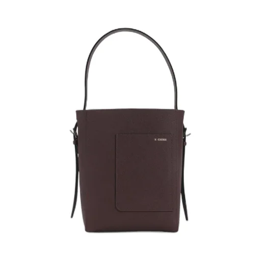 Valextra Open Top Mini Bucket Bag