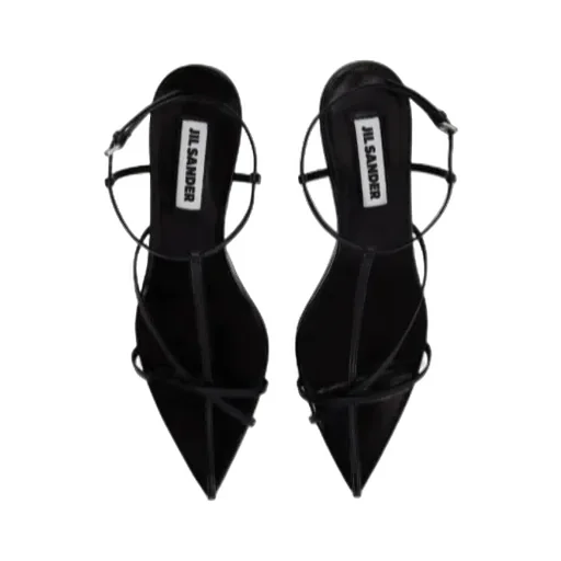Jil Sander Pointed-Toe Heeled Sandals