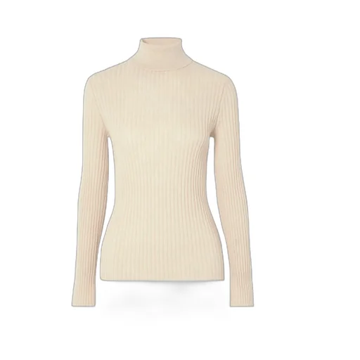 Ribbed Cashmere Turtleneck Sweater