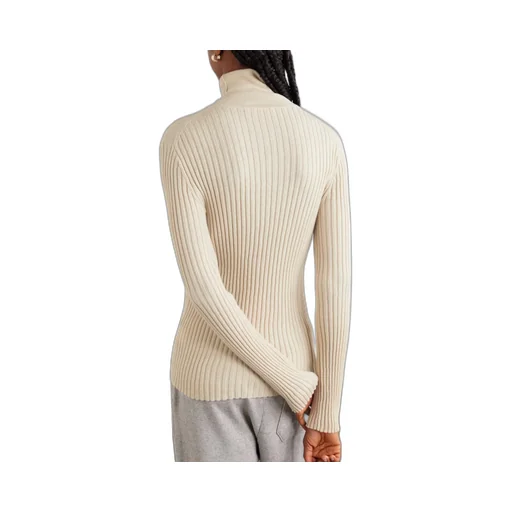 Ribbed Cashmere Turtleneck Sweater