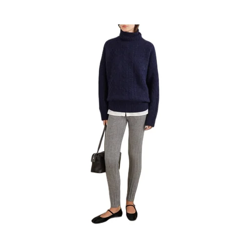 Cable Knit Blend Turtleneck Sweater