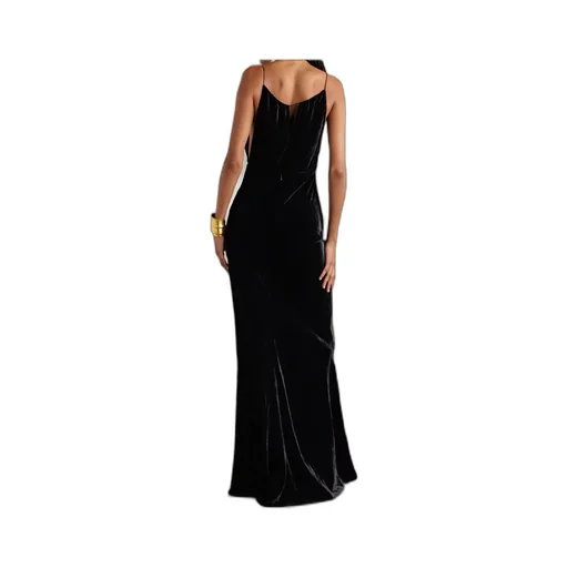 Maxime Cutout Velvet Maxi Dress