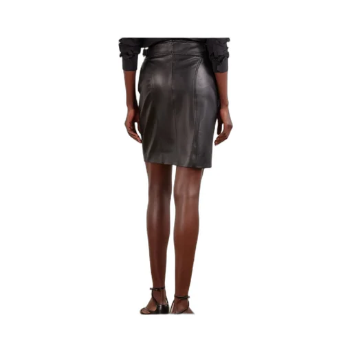 Leather Midi Skirt