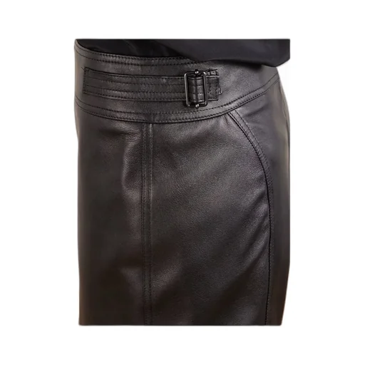 Leather Midi Skirt