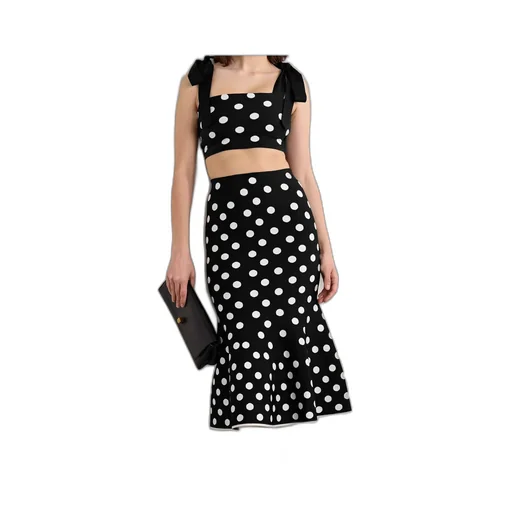 Polka Dot Knit Vest