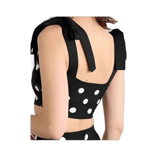 Polka Dot Knit Vest