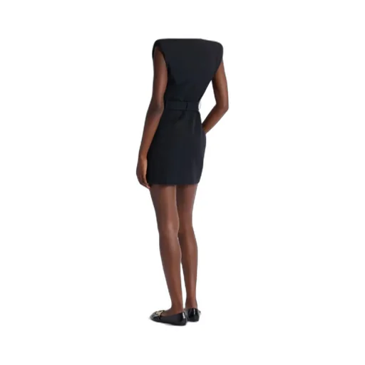 Balmain Short Belted Sleeveless Dress