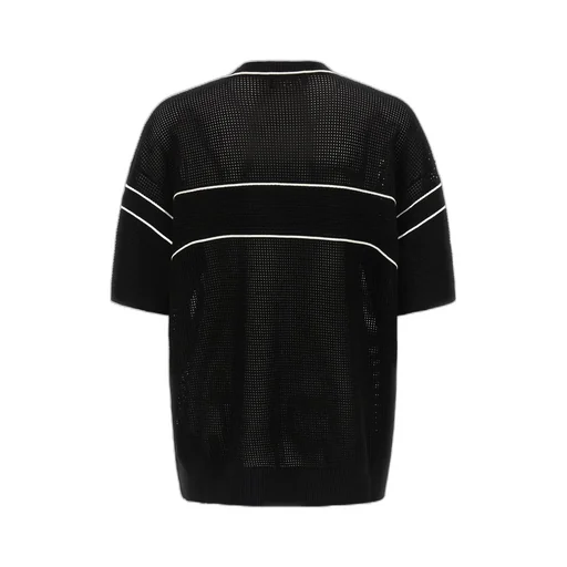 Amiri Sport V-Neck Mesh Knit T-Shirt