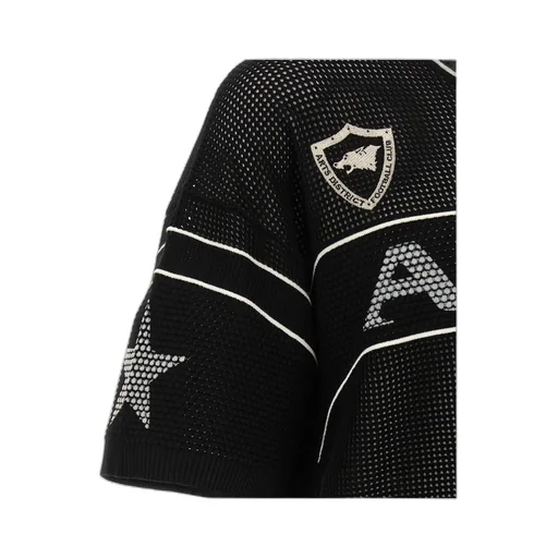 Amiri Sport V-Neck Mesh Knit T-Shirt