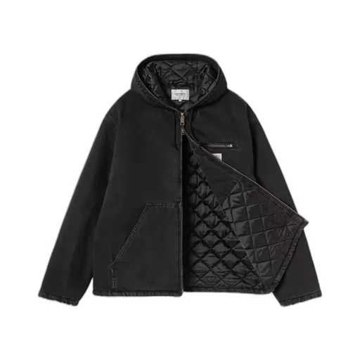 Carhartt Wip Cleveland Hooded Zipped Denim Jacket
