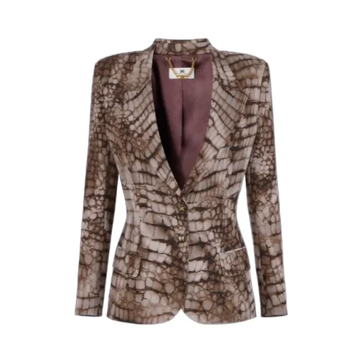Elisabetta Franchi Printed CrÊPe Jacket