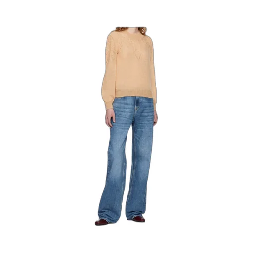 Openwork Long-Sleeved Sweater