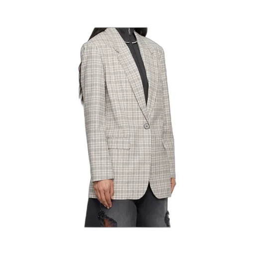 Plaid Pattern Suit Jacket