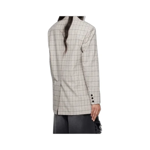 Plaid Pattern Suit Jacket