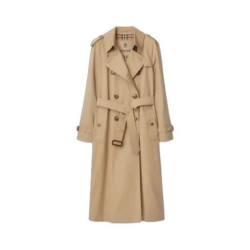 Burberry Double Breasted Belted Trench Coat