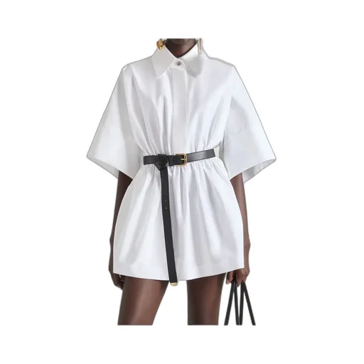 Givenchy Short Sleeved Belted Mini Dress