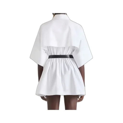Givenchy Short Sleeved Belted Mini Dress